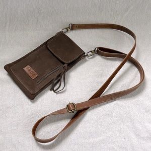 Taos suede crossbody.